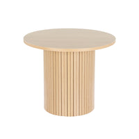 Coffee Table Round Side Table Fluted Base PIIA