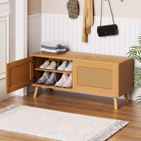 Shoe Bench Up to 10 Pairs Rattan Starlyn