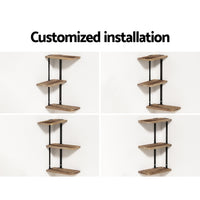 Floating Wall Shelf 3-Tier