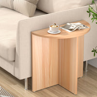 Coffee Table Side End Semi-circle Tables Bedside Sofa Wooden Table