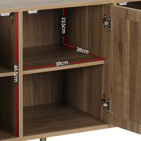 Rattan Buffet Sideboard Storage Cupboard Cabinet Kitchen Dining Room