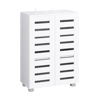 Shoe Cabinet 20 Pairs 5-tier White Alster