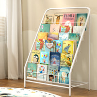 Keezi 6 Tiers Kids Bookshelf Magazine Rack Children Bookcase Organiser Foldable