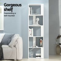 Bookshelf 5 Tiers - LINA White