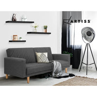 Floating Wall Shelf Set of 3 Black