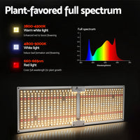 Max 3000W Grow Light LED Full Spectrum Indoor Plant All Stage Growth