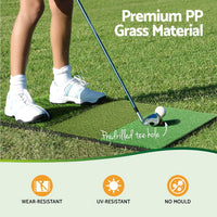 Golf Hitting Mat Portable Driving Range Practice Training Aid 3 in 1