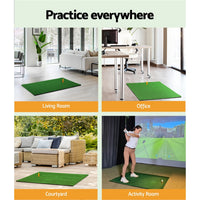 Golf Hitting Practice Mat Portable DrivingýÿRangeýÿTraining Aid 80x60cm