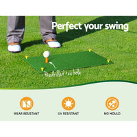 Golf Hitting Practice Mat Portable DrivingýÿRangeýÿTraining Aid 60x30cm