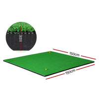 Golf Hitting Mat Portable Driving Range Practice Training Aid 150x150cm