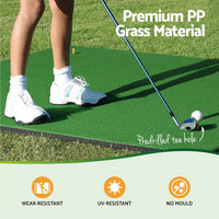 Golf Hitting Mat Portable Driving Range Practice Training Aid 150x150cm