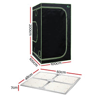 Grow Tent Light Kit 100x100x200CM 4500W LED Full Spectrum