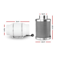 6"Ventilation Kit Fan Grow Tent Kit Carbon Filter Duct Speed Controlled,6"Ventilation Kit Fan Grow Tent Carbon Filter Duct Speed Controlled