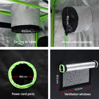 Grow Tent Light Kit 80x80x160CM 1000W LED 4" Vent Fan,Grow Tent Light Kit LED 1000W Full Spectrum 4" Vent 80x80x160CM