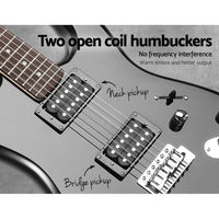 Alpha 41 Inch Electirc Guitar Humbucker Pickup Switch Full Size Skull Pattern