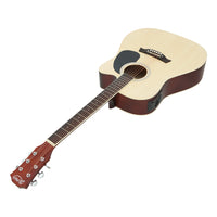 Alpha 41 Inch Acoustic Guitar Equaliser Electric Output Jack Cutaway Wood