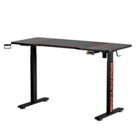 Electric Standing Desk Gaming Desks Sit Stand Table RGB Light Home Office