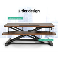 Standing Desk Riser Height Adjustable Sit Stand Desks Computer Desktop