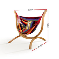 Hammock with Wooden Hammock Stand