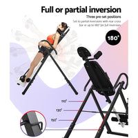 Inversion Table Gravity Exercise Inverter Back Stretcher Home Gym Grey