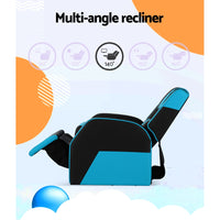 Recliner Chair PU Leather Gaming Sofa Lounge Couch Children Armchair