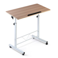 Laptop Desk Table Adjustable 80CM Light Wood