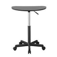 Laptop Desk Portable Height Adjustable Table Caster Wheels 60CM Black