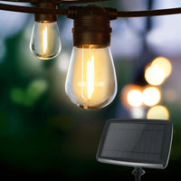 17m Solar Festoon Lights Outdoor LED String Light Christmas Party Garden Decor