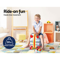 17" Kids Ride On Luggage Children Suitcase Trolley Travel Octopus
