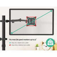 Monitor Arm Desk Mount Laptop Tray