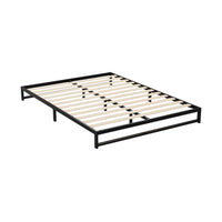 Artiss Metal Bed Frame Double Size Bed Base Mattress Platform Black BERU