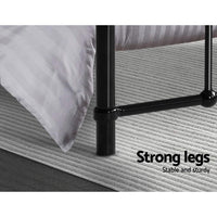 LEO Metal Bed Frame KS King Single - Black