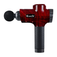 Massage Gun 30 Speed 6 Heads Vibration Muscle Massager Chargeable Red