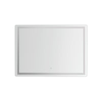 Embellir Wall Mirror 100X70CM with LED Light Bathroom Home Decor Round Rectangle