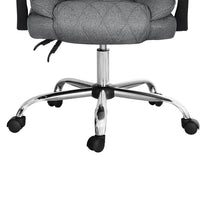 Executive Office Chair Fabric Recliner Grey