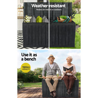 Outdoor Storage Box 220L Lockable Garden Deck Toy Shed Tool Organiser