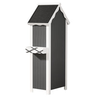 Garden Outdoor Storage Cabinet Shed Box Wooden Shelf Chest Garden Furniture