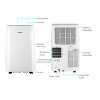 12000BTU Portable Air Conditioner Cooling Mobile Fan Cooler Remote 3300W