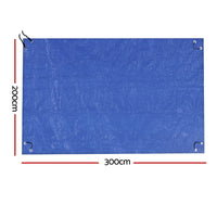 Aquabuddy Pool Cover 2M X 3M Solar Shade Blanket for Above-ground Swimming Pool