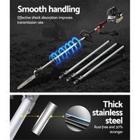 62CC Pole Chainsaw Hedge Trimmer Brush Cutter Whipper Snipper Saw 9-in-1 5.6m
