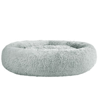 Pet Bed Dog Cat 110cm Calming Extra Large Soft Plush Light Grey