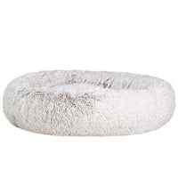 Pet Bed Dog Cat 110cm Calming Extra Large Soft Plush White Brown