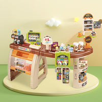 Kids Pretend Role Play Grocery Supermarket 52 Piece Playset Cash Register