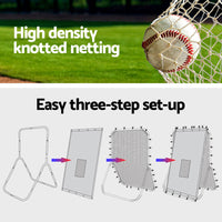 Baseball Net Rebound Pitching Kit Target Hitter 2 in 1 Training Aid