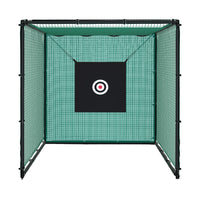 3m Golf Practice Net Hitting Cage with Steel Frame Baseball Training