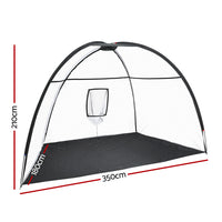 3.5m Golf Practice Net Portable Training Aid Driving Target Tent Black