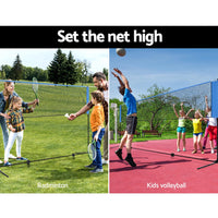 3m Badminton Tennis Net Portable Volleyball Kit Adjustable Height