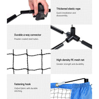 3m Badminton Tennis Net Portable Volleyball Kit Adjustable Height