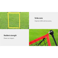 7ft Baseball Net Pitching Kit with Stand SoftballýÿTraining Aid Sports