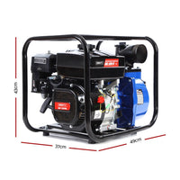 8HP 3" Petrol Water Pump Garden Irrigation Transfer Blue